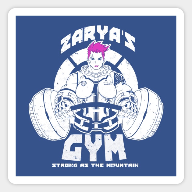 Zarya's gym Magnet by CoinboxTees